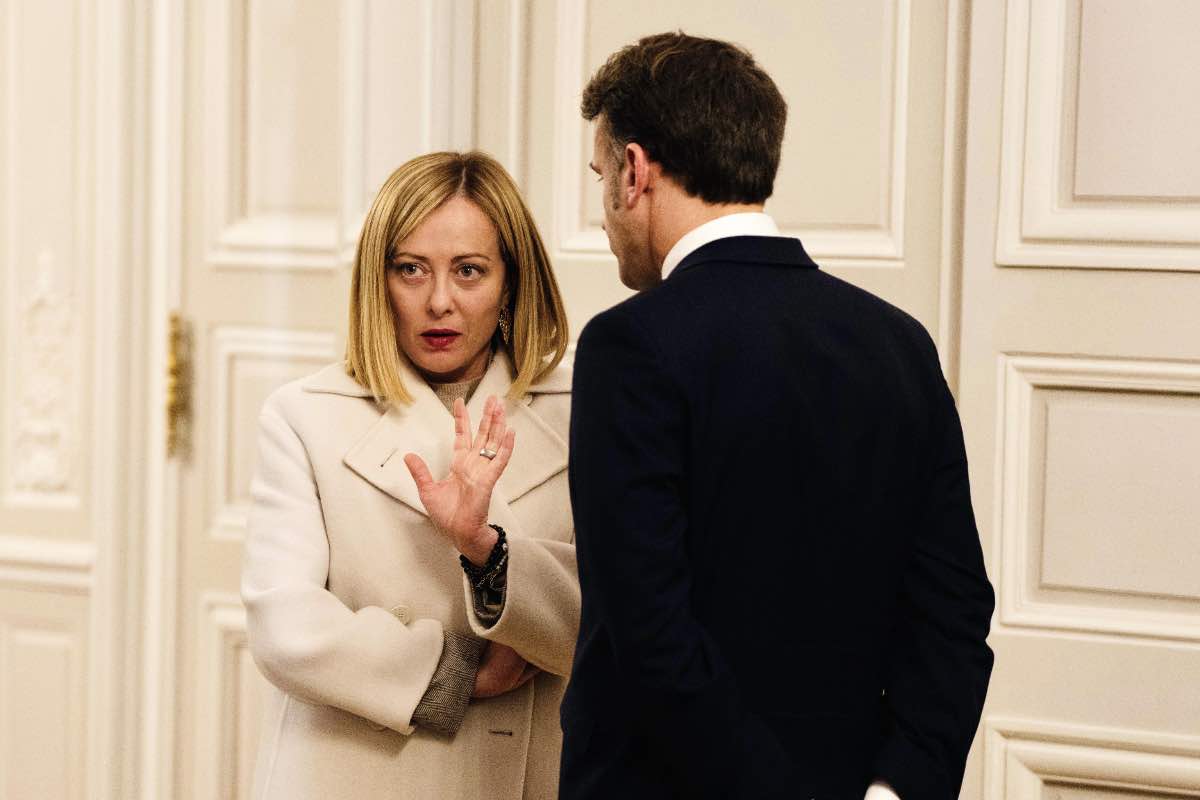 giorgia meloni e macron 