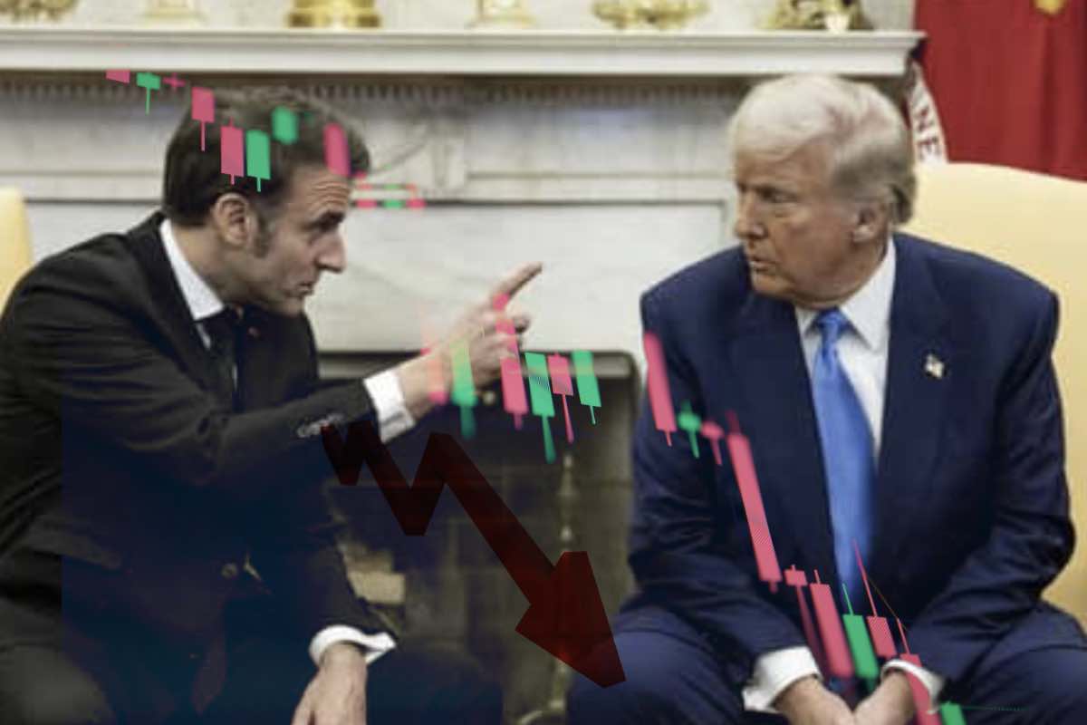 Trump e Macron discorso pubblico 