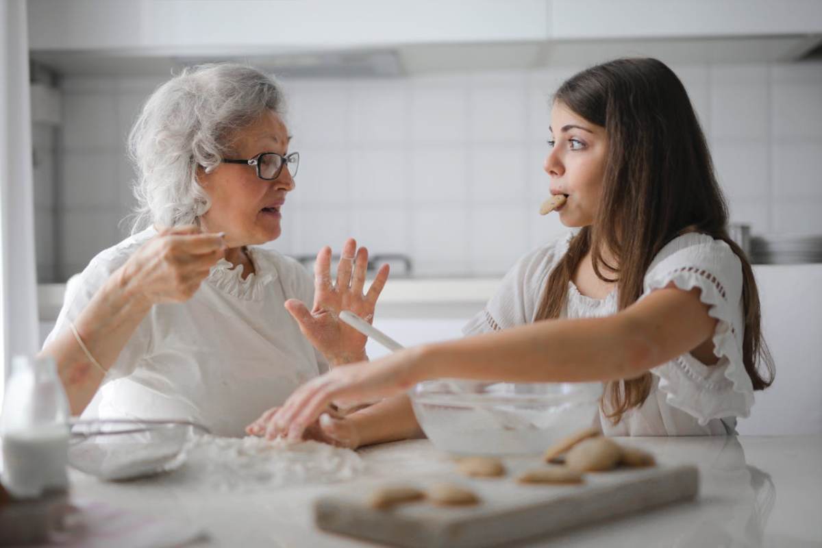 Nonna con nipote