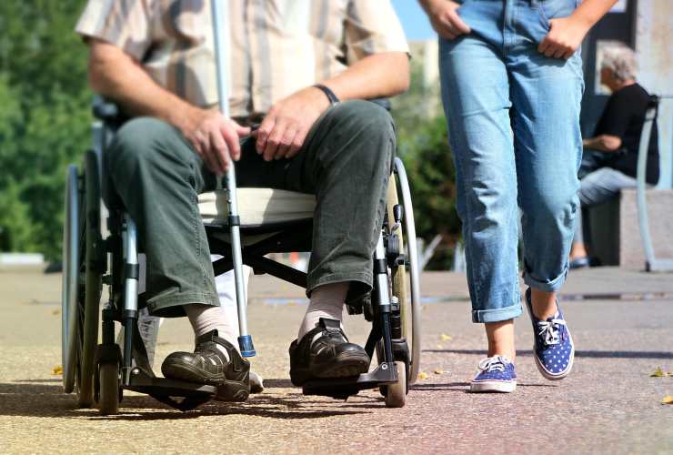 Disabile con accompagnatore